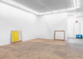 Installation shot, Cristóbal Lehyt: “Given A Wall, What’s Happening Behind It?” at Johannes Vogt Gallery, New York, 2016