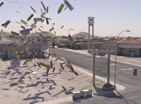 Tim Portlock, Desert Rain, 2015. Archival pigment print, 54 x 72 inches. Courtesy of the artist and Locks Gallery.