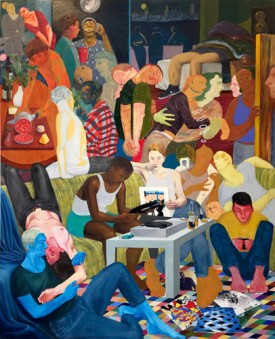 Nicole Eisenman, Another Green World, 2015. Oil on canvas 128 x 106 inches. Courtesy of Anton Kern Gallery, New York.