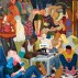 Nicole Eisenman, Another Green World, 2015. Oil on canvas 128 x 106 inches. Courtesy of Anton Kern Gallery, New York.