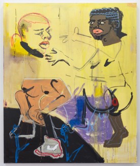 Jonathan Lyndon Chase, Hanged Man, 2015. Acrylic on panel, 84 x 60 inches. Courtesy of the Artist