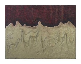 Masha Zusman, Untitled, 2015. Ball-point pen and mixed media on wood, 14.5 x 18.5 inches. Courtesy of the artist and Slag Gallery.