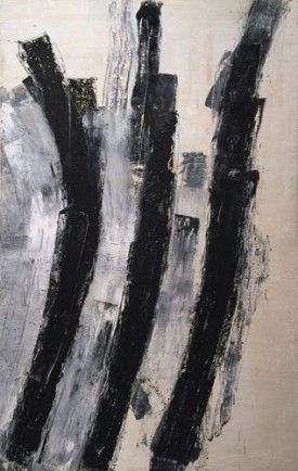 Louise Fishman, Iron Sharpens Iron, 1993. Oil on linen, 110 x 70 inches. The Art Institute of Chicago, gift of Robert Miller and Sarah Wittenborn Miller.