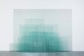 Wilfredo Prieto; Transparent, Dark, Dirty; 2016. Glass, dimensions variable.