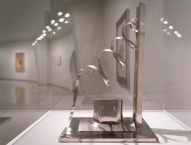 László Moholy-Nagy, Nickel Sculpture with Spiral, 1921. Nickel-plated iron, welded, 35.9 x 17.5 x 23.8 cm. The Museum of Modern Art, New York © 2016 Hattula Moholy-Nagy/VG Bild-Kunst, Bonn/Artists Rights Society (ARS), New York. Photo: David Heald © Solomon R. Guggenheim Foundation
