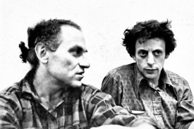 Richard Serra and Philip Glass, 1970s. Photo: Richard Landry