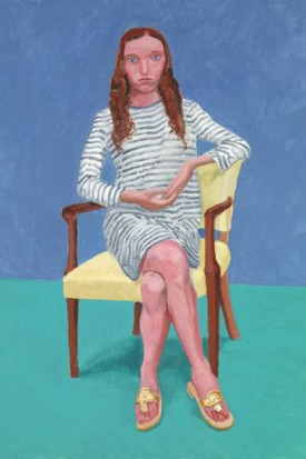 David Hockney, Oona Zlamany, 22-23 July (2014), Acrylic on canvas, 121.9 x 91.4 cm © David Hockney, Photo Credit: Richard Schmidt
