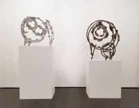 Installation view, "Joel Perlman: New Sculpture," 2016, at Loretta Howard Gallery. Courtesy of the gallery.