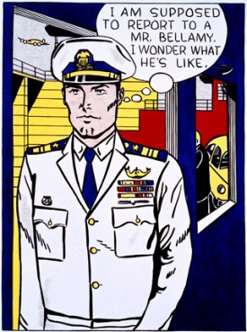 Roy Lichtenstein, Mr. Bellamy, 1961. Oil on canvas, 56-1/4 x 42-1/8 inches. Modern Art Museum of Fort Worth