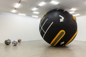 Installation view, "Lars Fisk: Mr. Softee at Marlborough Chelsea," 2016. Courtesy of the artist and Marlborough Fine Art.