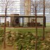 A model of the Glass House on display at the Museum of Modern Art in New York City