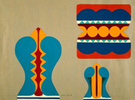 Judy Chicago, Mother Superette, 1963. Acrylic on paper. Photo © Donald Woodman