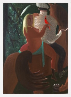 Kyle Staver, Cardinal, 2016. Oil on canvas, 50 x 58 inches. Courtesy of Kent Fine Art