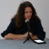 A.L. Steiner reading from Derrick Jensen in her exhibition at Koenig & Clinton