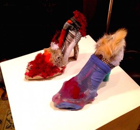 Donna Huanca, Hooker Shoes, 2015. Mixed media, 8 x 9 x 4 inches each. Courtesy of the artist and The Parlour Bushwick