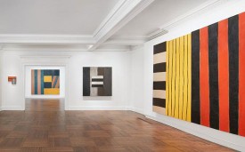 Installation view, "Sean Scully: The Eighties," 2016, at Mnuchin. Photograph by Tom Powell Imaging.