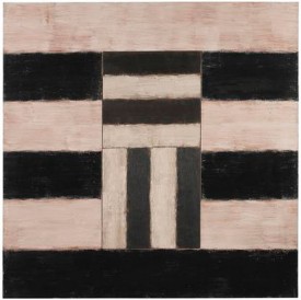 Sean Scully, Empty Heart, 1987. Oil on linen, 72 x 72 inches. Courtesy of the artist and Mnuchin.