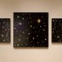 Dario Robleto, Survival Does Not Lie in the Heavens, 2012. Digital inkjet prints on Sintra; 31 x 31, 46 x 46, and 31 x 31 inches, respectively. Grand Rapids Art Museum. Courtesy of ArtPrize.