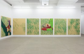 Installation view, "Calvin Marcus: Were Good Men," 2016, at CLEARING Gallery. Courtesy of the gallery.
