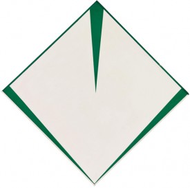 Carmen Herrera (b. 1915), Irlanda, 1965. Acrylic on canvas with painted frame, 34 3/4 × 34 7/8 inches. Collection of Pérez Simón © Carmen Herrera; photograph © Rafael Doniz.