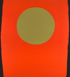 Walter Darby Bannard, Orange Blacksides, 1959. Oil on canvas, 60 x 67-1/2 inches. Courtesy of Berry Campbell