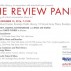 flyer for The Review Panel, December 13, 2016