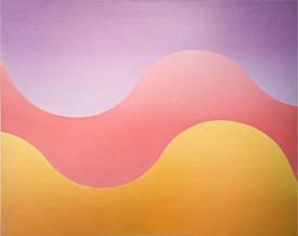 Siri Berg, Desert, 1970. Painting, 40 x 50 inches. Courtesy of the artist and Peter Hionas