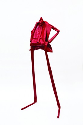 William King, My Pleasure, 2007. Red vinyl, 68 inches high. From the collection of Connie Fox, Photo: Jenny Gorman