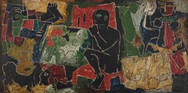 Maqbool Fida Husain, Man, 1951. Peabody Essex Museum, Salem, Massachusetts