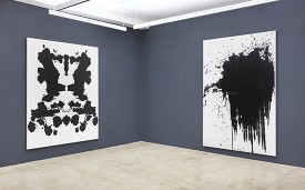Installation shot of the exhibition under review, courtesy of Nahmad Contemporary. Photographs by Tom Powel Imaging. Andy Warhol Artworks © 2016 The Andy Warhol Foundation for the Visual Arts, Inc. / Artists Rights Society (ARS), New York. © Christopher Wool; Courtesy of the artist and Luhring Augustine, New York.