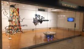 Installation shot of the exhibition under review, Prismatic Shifts: Lee Boroson & Diana Cooper at Fordham University, 2017