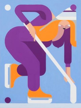 Leonhard Hurzlmeier, Bandy Mandy, 2016-2017. Oil on canvas, 63 x 47 1/4 inches. Courtesy of Rachel Uffner Gallery