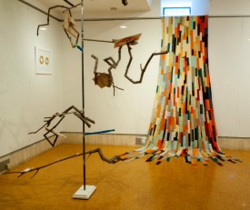 Installation shot, works by Lee Boroson, including Ruderal Object, 2017 Steel, maple branches, collages, fabric, mirror, hardware. Courtesy of Ildiko Butler Gallery, Fordham University at Lincoln Center Installation shot, works by Lee Boroson, including Ruderal Object, 2017 Steel, maple branches, collages, fabric, mirror, hardware. Courtesy of Ildiko Butler Gallery, Fordham University at Lincoln Center Installation shot, works by Lee Boroson, including Ruderal Object, 2017 Steel, maple branches, collages, fabric, mirror, hardware. Courtesy of Ildiko Butler Gallery, Fordham University at Lincoln Center