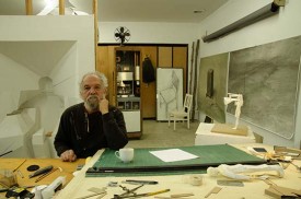 Allan Wexler in his studio, February 28, 2017. Courtesy of the Artist