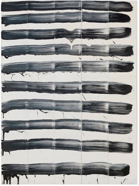 David Reed, #90, 1975. Oil on canvas, 76 × 56 inches. Solomon R. Guggenheim Museum, New York. © 2017 David Reed / Artists Rights Society (ARS), New York. Photo: Rob McKeever