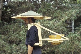 Allan Wexler, Hat/Roof. 1994. Wood, roofing cement. Courtesy of the Artist