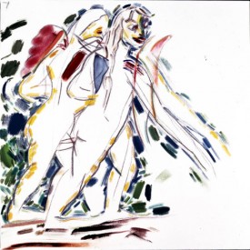 R.B. Kitaj, Los Angeles No. 22 2002 oil on canvas, 36 x 36 inches