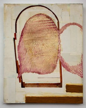 Alfonse Borysewicz, Angel, 2010. Collage with oil on linen, 20 x 18 inches. Courtesy of the Artist