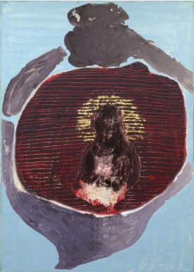 Alfonse Borysewicz, Pomegranate, 2010-16. Oil and wax on linen, 70 x 50 inches. Courtesy of the Artist
