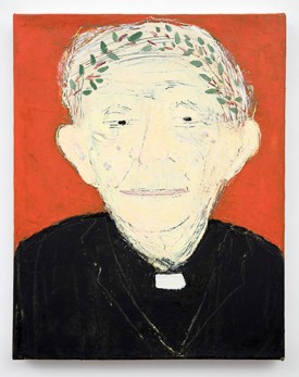Alfonse Borysewicz, Portrait of Fr. Paul Berg, 2015-17. Oil and wax on linen, 14 x 11 inches. Courtesy of the Artist