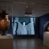 Installation shot of the exhibition under review, showing projected still of Maria Callas as Medea. Courtesy of the Onassis Cultural Center, New York