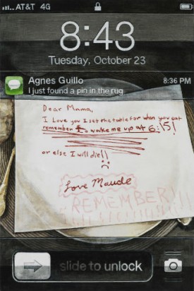 Laura Karetzky, I just found a pin, 2014-16. Oil on wood, 24 x 16 inches. Courtesy of Lora Schlesinger and the Artist