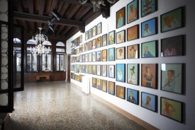 installation shot, Stephen Chambers: The Court of Redonda, Ca’Dandolo, Venice 2017