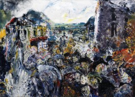 Jack Butler Yeats, Above the Fair, 1946. Oil on canvas, 91 x 122 cm. National Gallery of Ireland © Estate of Jack B Yeats. All Rights Reserved, DACS 2013.