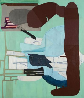 Medrie MacPhee, Out of Pocket, 2016. Oil and mixed media on canvas, 78 x 90 inches. Courtesy of the Artist and Tibor de Nagy Gallery