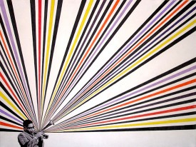 Rico Gatson, Dizzy, 2012. Color pencil and photograph on paper, 22 x 30 inches. Courtesy of Ronald Feldman Fine Arts, New York