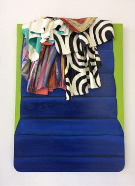 Leslie Wayne, Indecision, 2017. Oil on panel, 28 x 19 x 6 inches. Courtesy of the artist and Jack Shainman Gallery