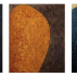 Ching Ho Cheng, Triptych, 1988. Iron oxide and acrylic on canvas, each panel approx. 30 x 25 inches. Courtesy Shepherd &