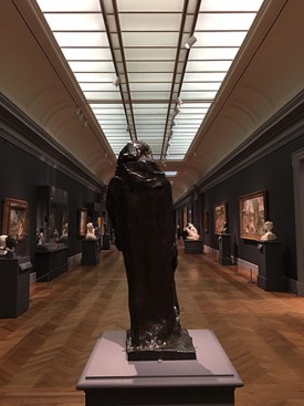 Looking east, the view of Rodin at the Met from Balzac's perspective. Photo: David Cohen