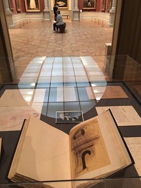 Rodin at the Met, a display of sketches and correspondence. Photo: David Cohen